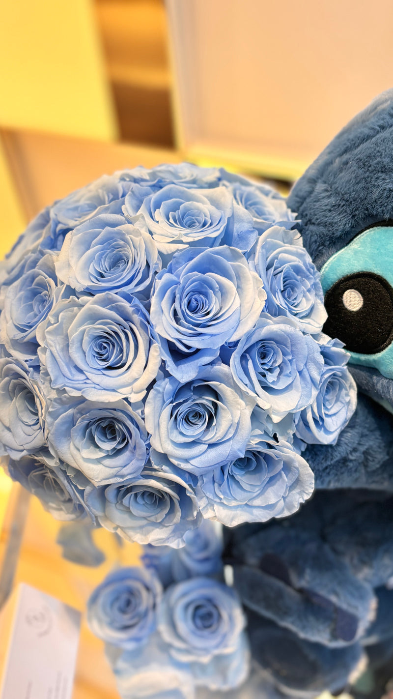 Stitch Preserved Real Roses Flower Gift Box